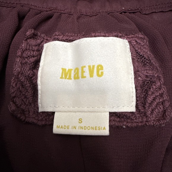 Maeve Anthropologie Ingrid dress women's small velvet‎ whimsigoth romantic boho - Picture 8 of 10